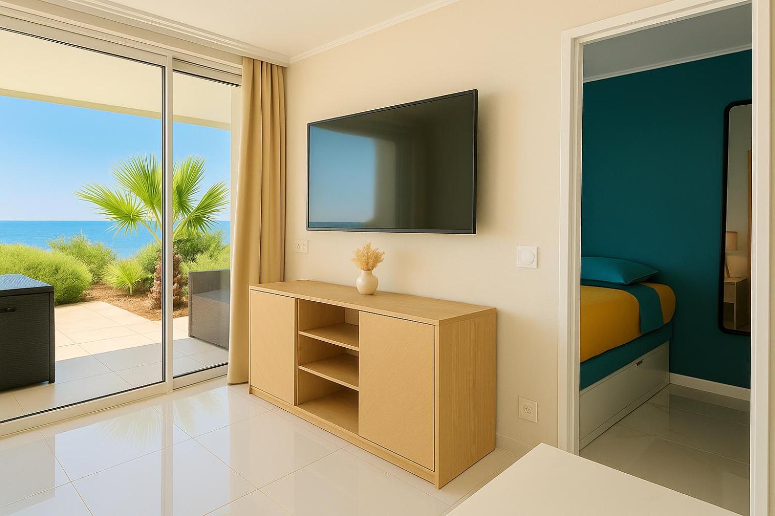 Luxueux Appartement - Vue Mer - Piscine - Free Parking - Monaco Cap-d'Ail Bagian luar foto